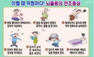 뇌경색 전조증상