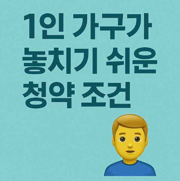 1인가구청약